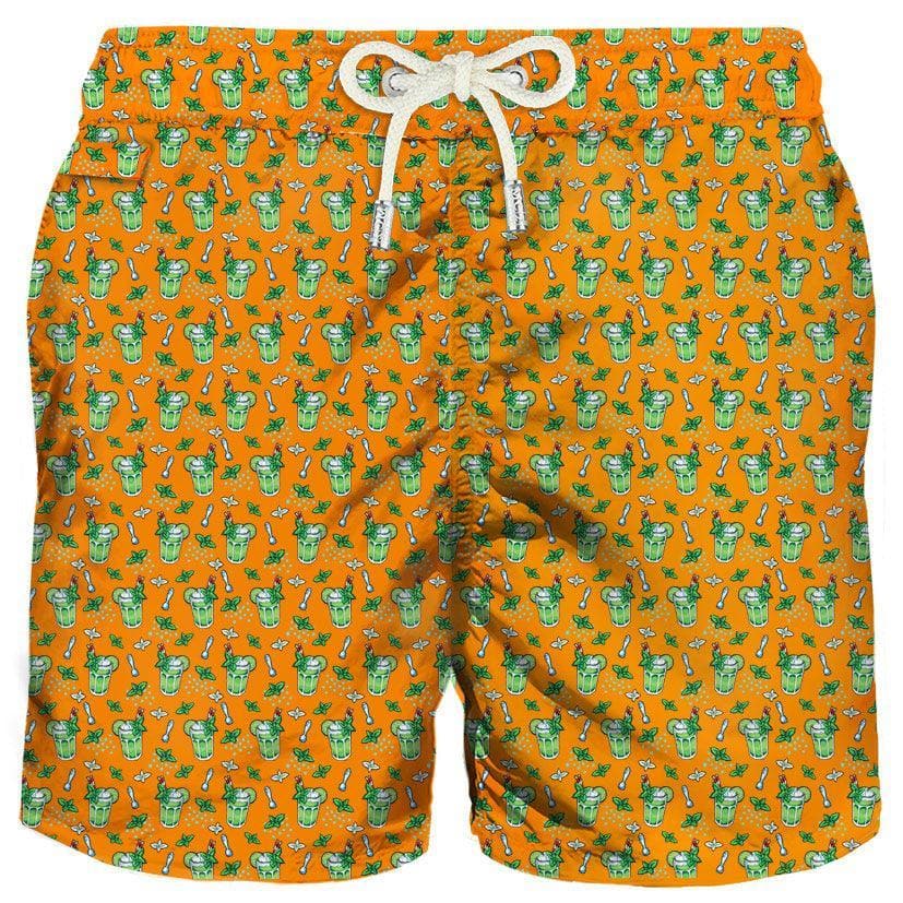 MC2 SAINT BARTH - Pantaloncini da bagno uomo in tessuto leggero con stampa Mojito - Vittorio Citro Boutique