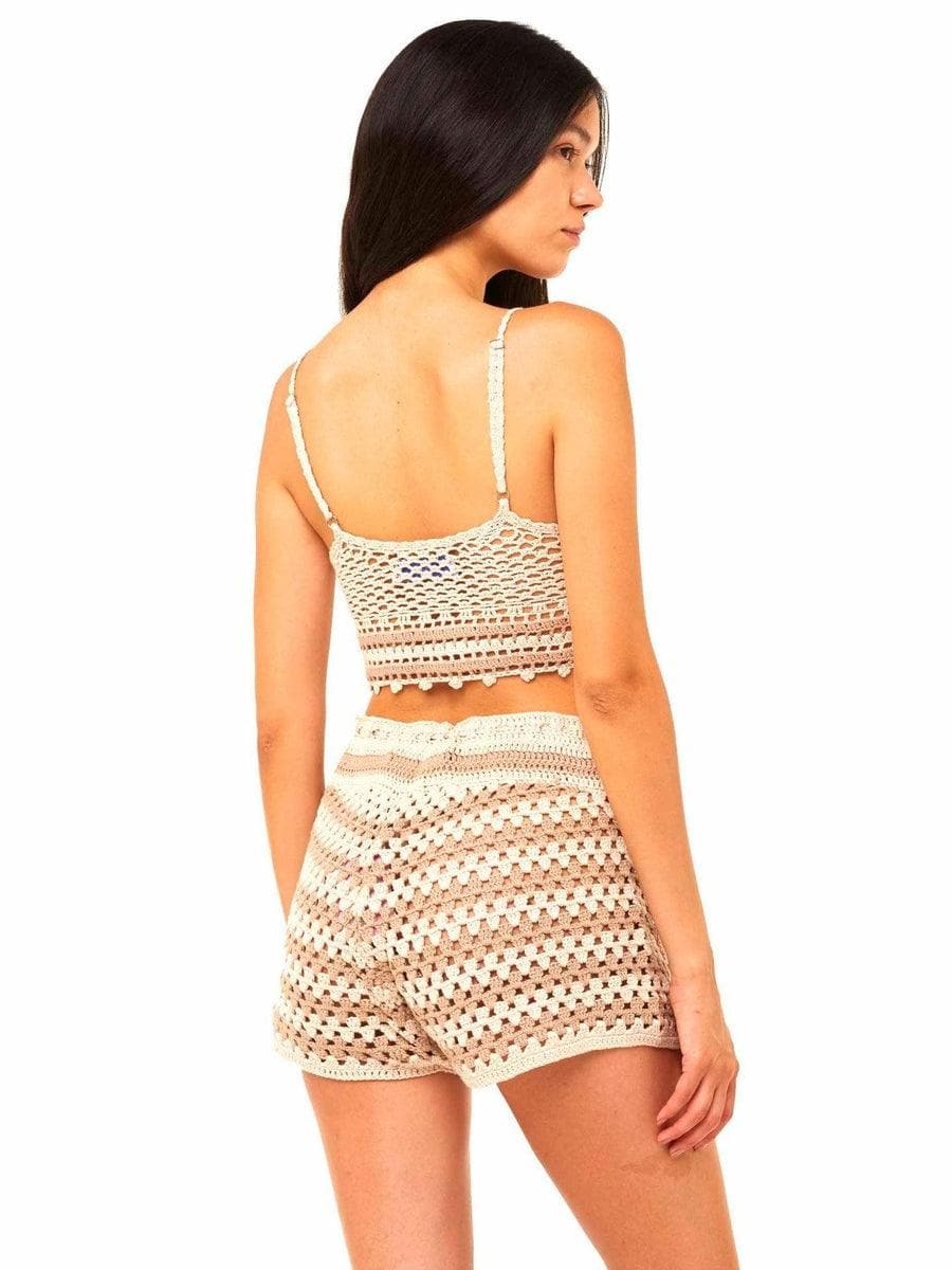 MC2 SAINT BARTH - Pantaloncini multicolore crochet - Vittorio Citro Boutique