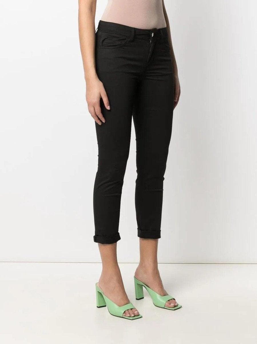 LIU-JO - Pantalone con tagli bottom up in raso stretch - Vittorio Citro Boutique