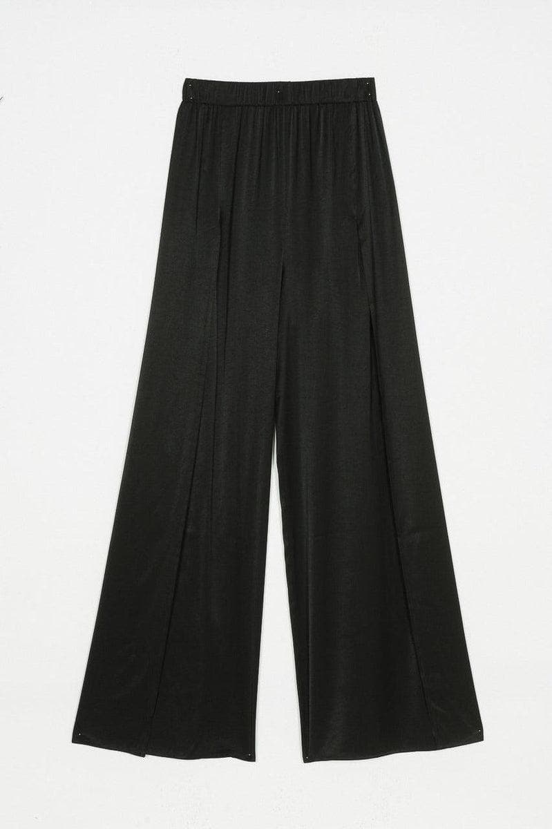 TWINSET - Pantaloni wide leg in twill - Vittorio Citro Boutique