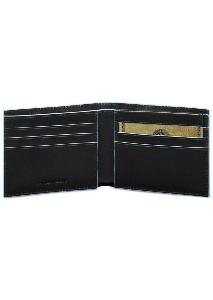 PIQUADRO - Portafoglio uomo con portadocumenti rimovibile blue square - Vittorio Citro Boutique