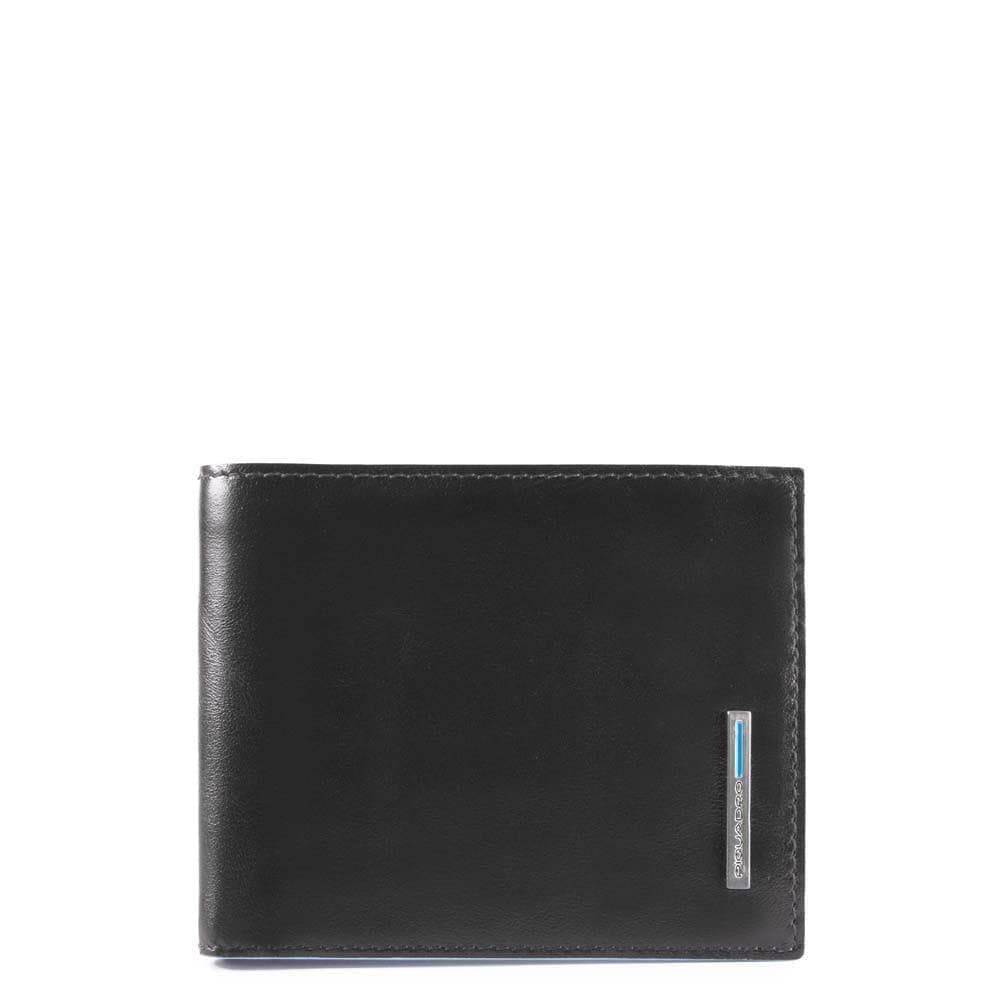 PIQUADRO - Portafoglio uomo con portamonete, porta carte di c blue square - Vittorio Citro Boutique