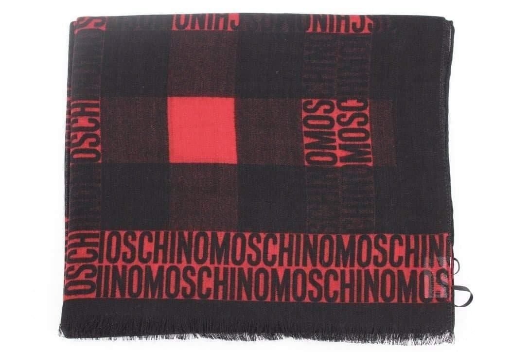 MOSCHINO - Sciarpa con stampa logo all-over - Vittorio Citro Boutique