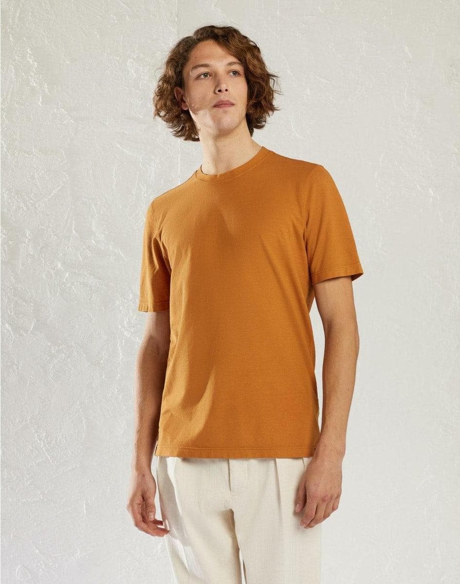 LARDINI - T-shirt viola in jersey crêpe - Vittorio Citro Boutique