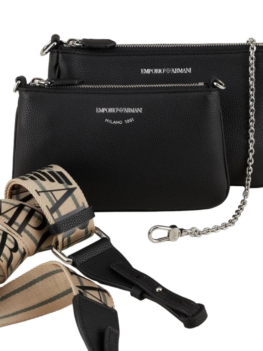 Mini bag doppia a tracolla stampa cervo - Vittorio Citro Boutique