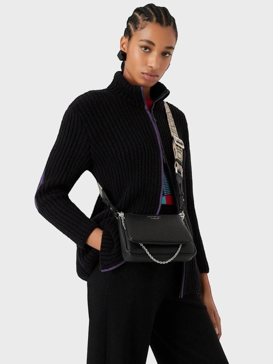 Mini bag doppia a tracolla stampa cervo - Vittorio Citro Boutique