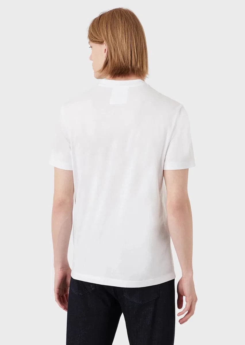 T-shirt in jersey Pima con stampa logo - Vittorio Citro Boutique