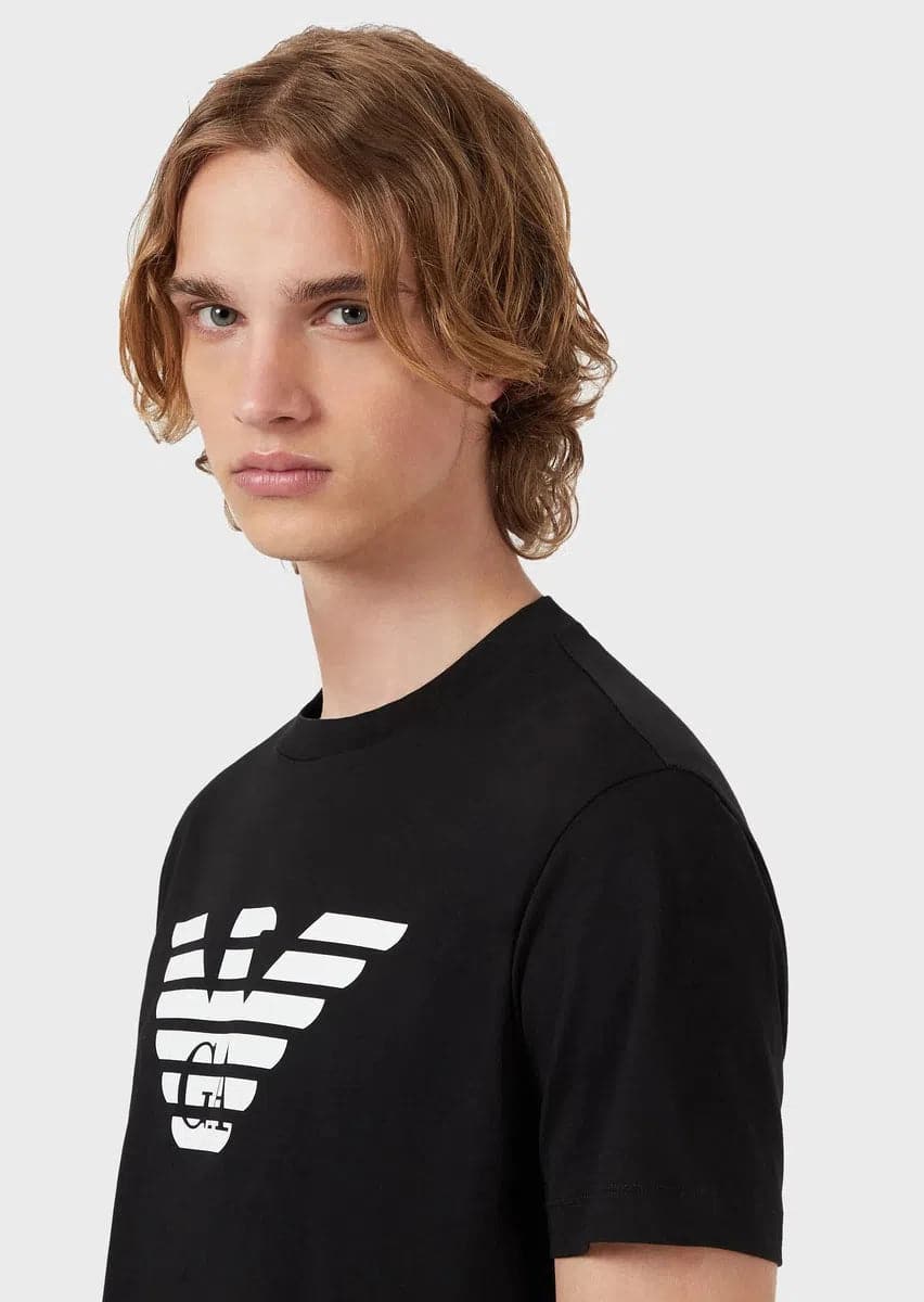 T-shirt in jersey Pima con stampa logo - Vittorio Citro Boutique