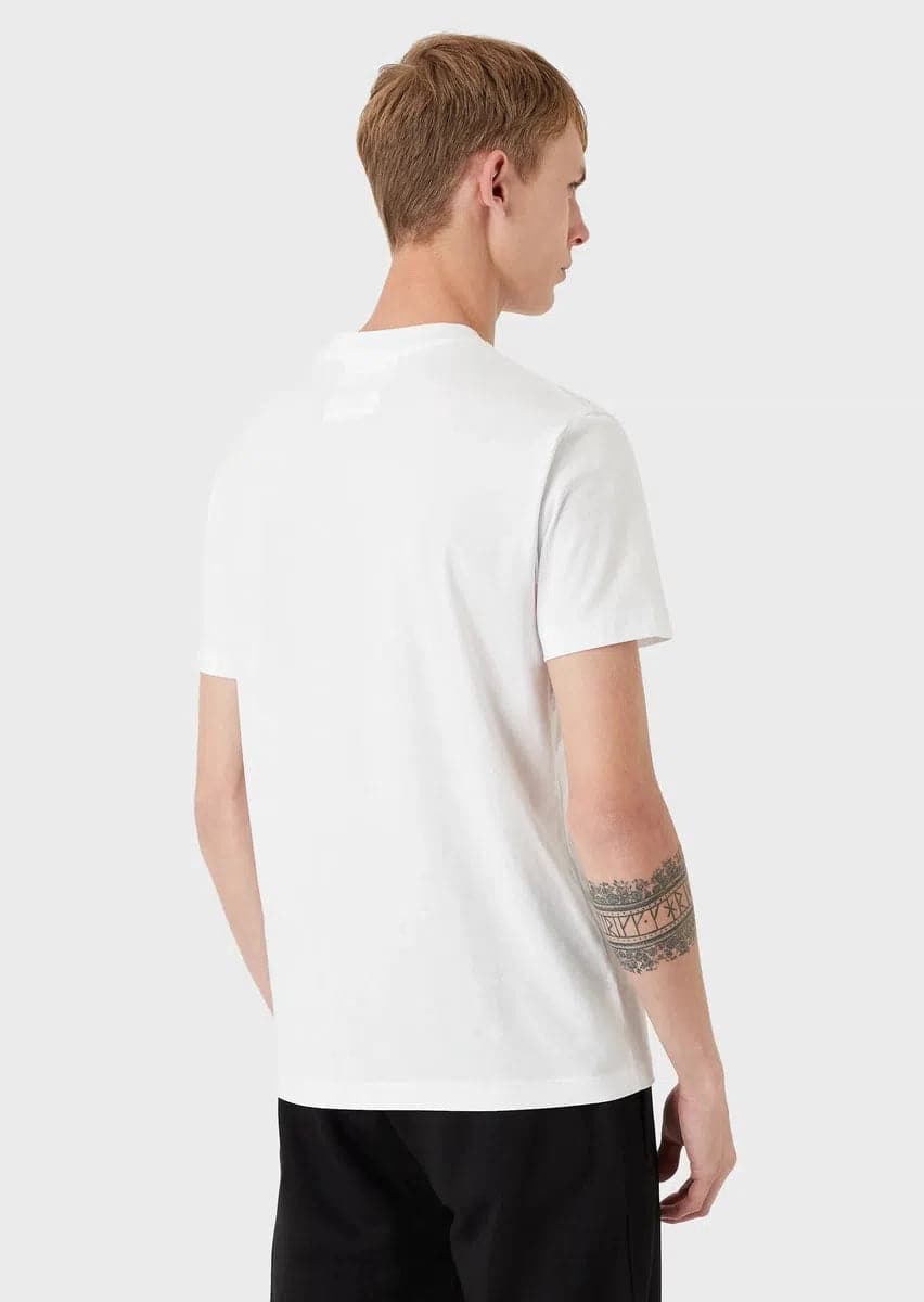 T-shirt in jersey Pima con stampa logo - Vittorio Citro Boutique